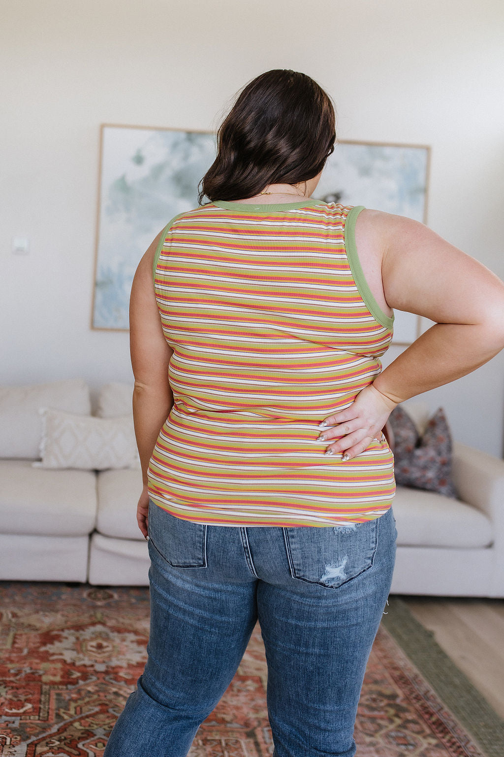 Now and Forever Striped Tank